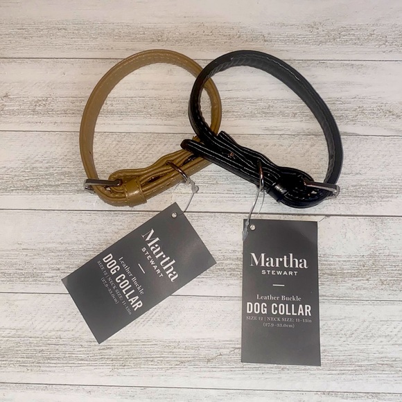 Martha Stewart Dog l/Cat Collar Set of 2- NWT 11-13in (27.9-33cm) 🐾FreeShipping🐾 - Picture 1 of 11